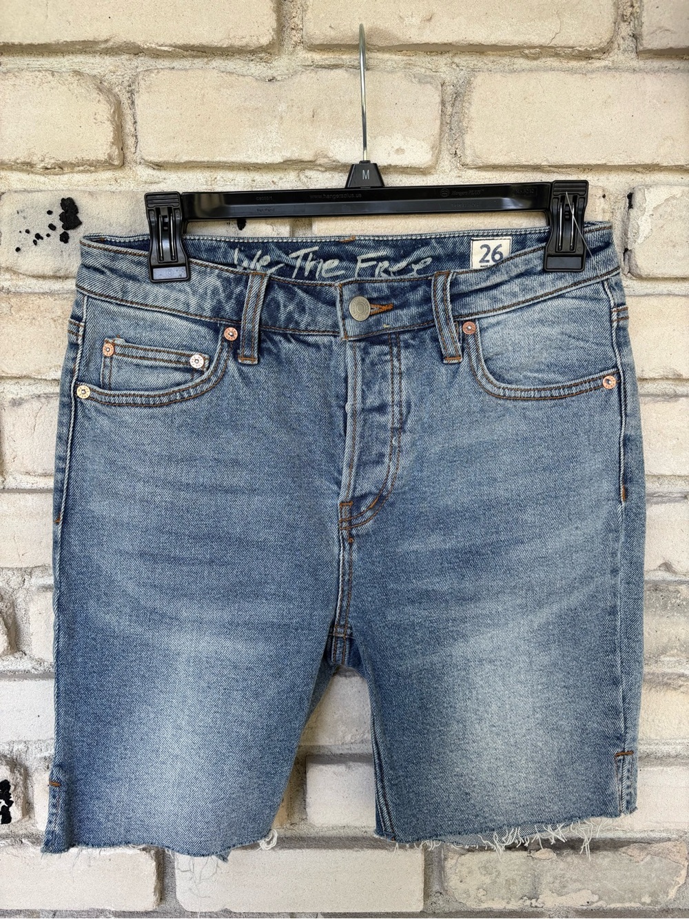 Free people Bermuda shorts pacific blue wash - Picture 2 of 6
